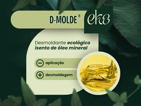 D-MOLDE - Desmoldante ecológico isento de óleo mineral